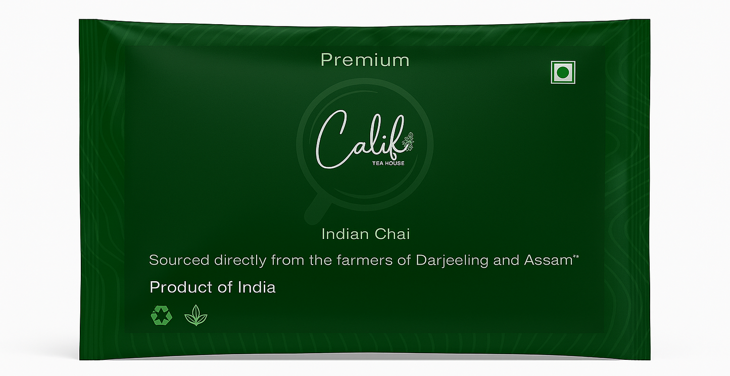 Premium Indian chai tea blend by Calif Tea House
